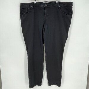 Torrid Jeans Feel the Fit Sateen Stretch Black‎ Jeans Womens Plus Size 26T